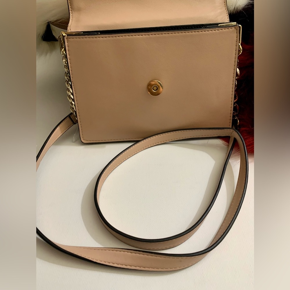 🍀 Topshop Bag Womens Leather Crossbody Shoulder Sling Clutch Gold Chain 🍀#TOP - Picture 6 of 16